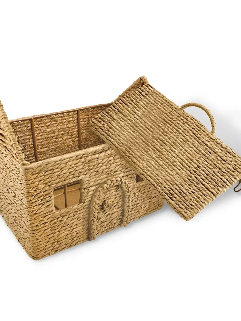 Woven House Storage Lidded House Viral - Bullseye's Playground